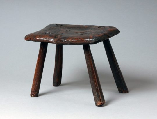 Burr elm stool Sold