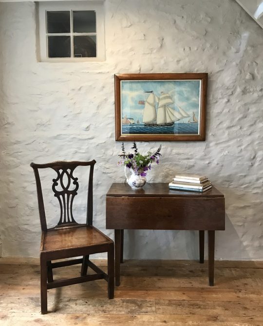 Small Welsh oak drop-leaf table Sold
