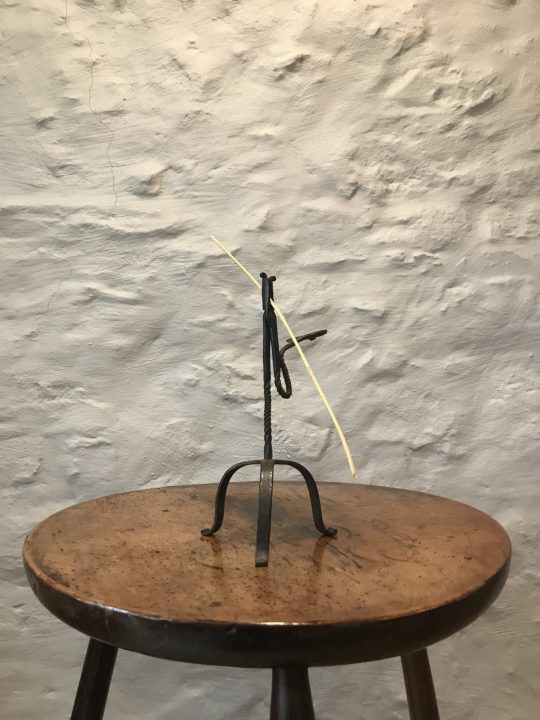 Welsh rush light holder Sold