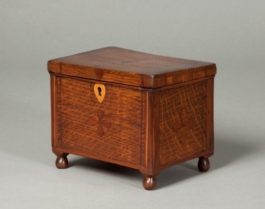 Inlaid oak box Sold