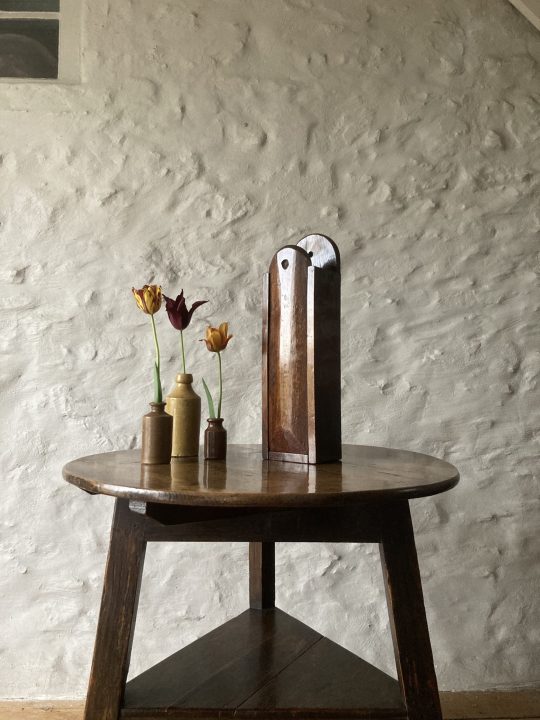 Oak candle box Sold