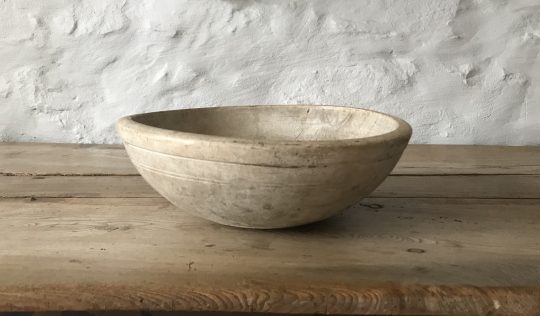 Turned Welsh sycamore dairy bowl Sold