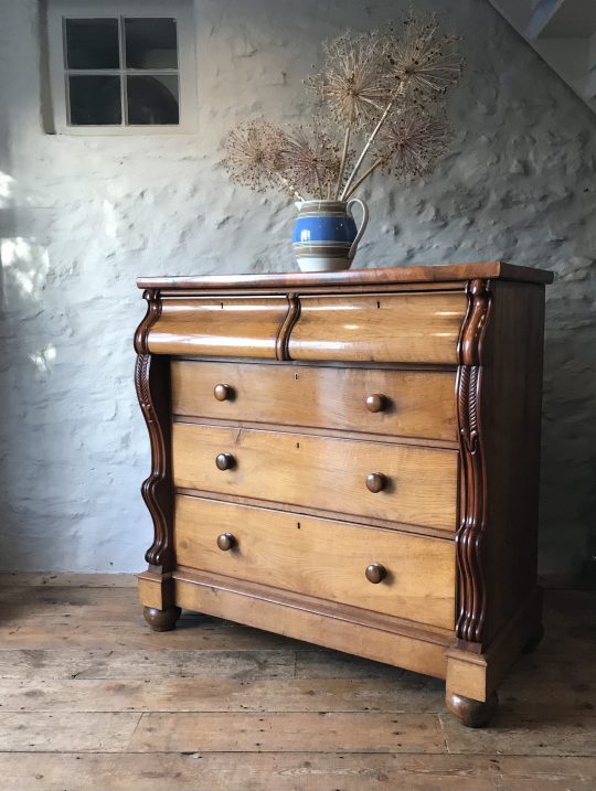 Magnificent Victorian Welsh oak chest of drawers Sold