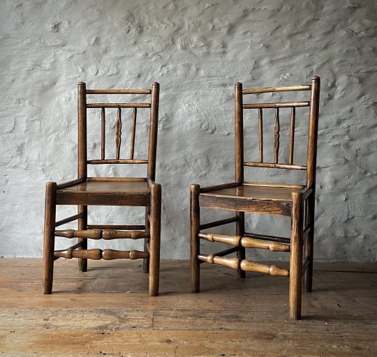 19th century Welsh ash stool