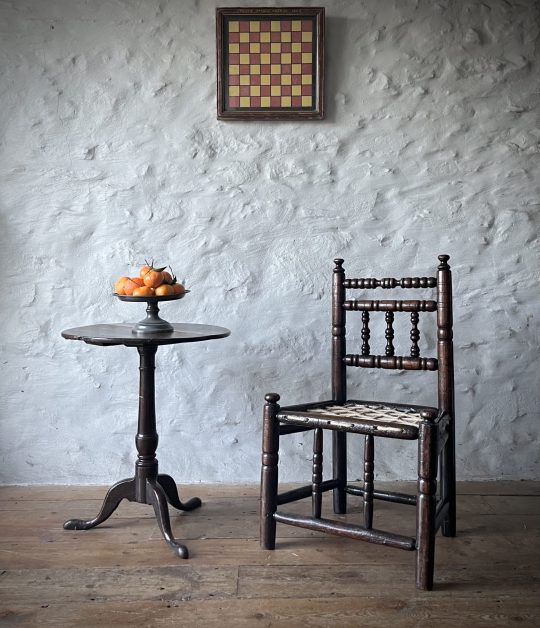 A small 17th century turned chair