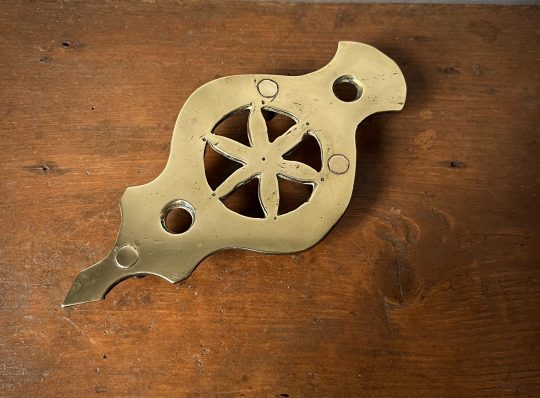 Small Victorian brass trivet