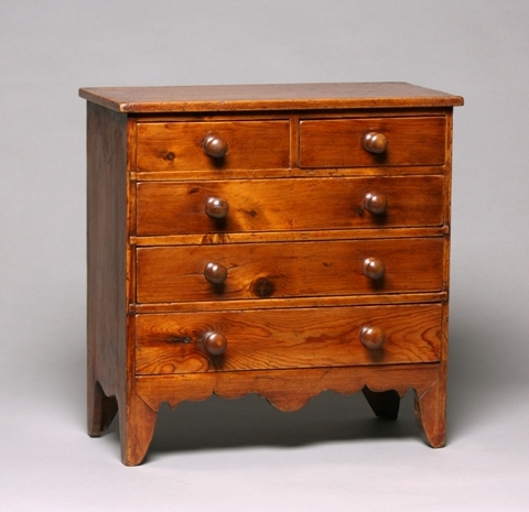 Miniature Regency pine chest Sold