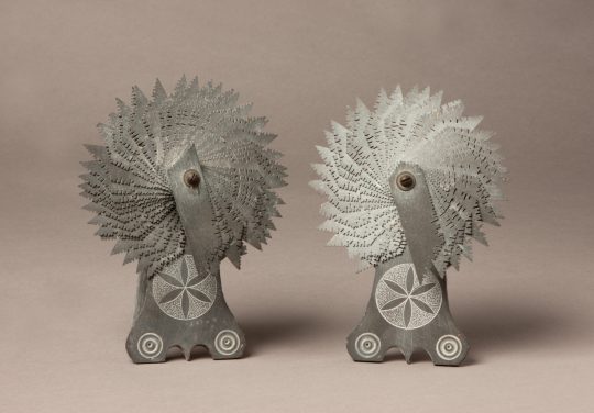 Pair of slate fans Sold