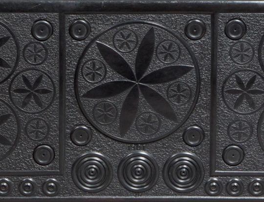 Large carved Welsh slate chimney piece / Silff ben tan o lechen Sold