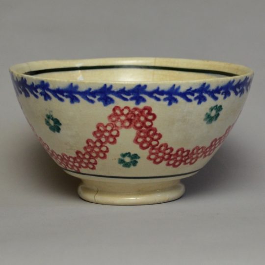 Spongeware cawl bowl Sold