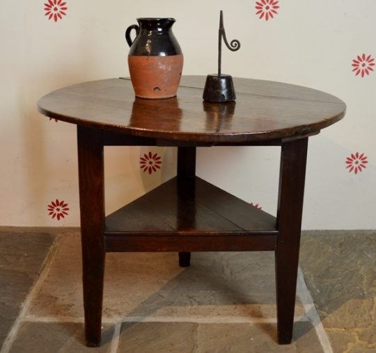 Oak cricket table from North Wales Sold