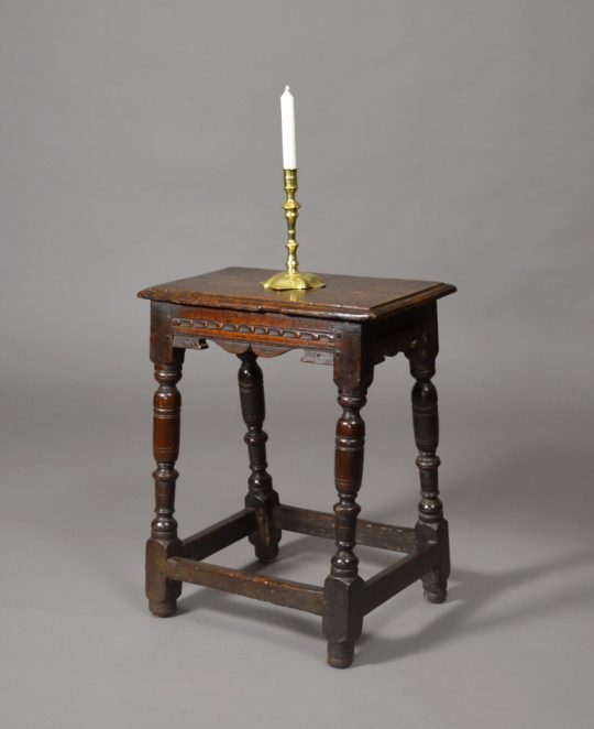 17th century carved oak joint stool Sold