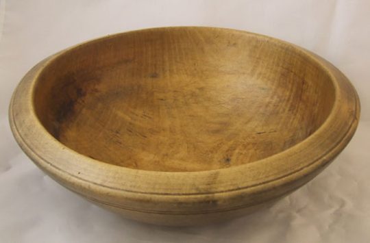 Late 19th/early 20th century turned Welsh sycamore bowl - sold