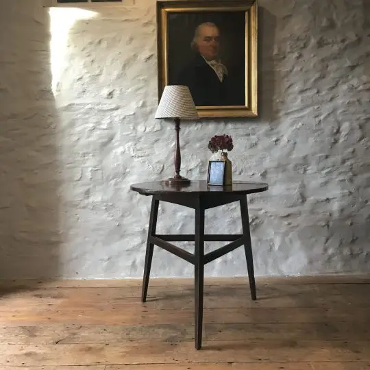 Georgian Welsh oak cricket table Sold