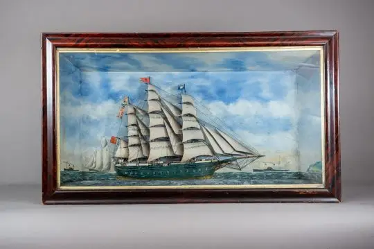 Magnificent Welsh ship diorama Sold