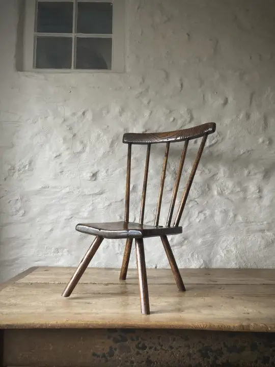 Small 18th century Welsh stick chair or back stool Sold