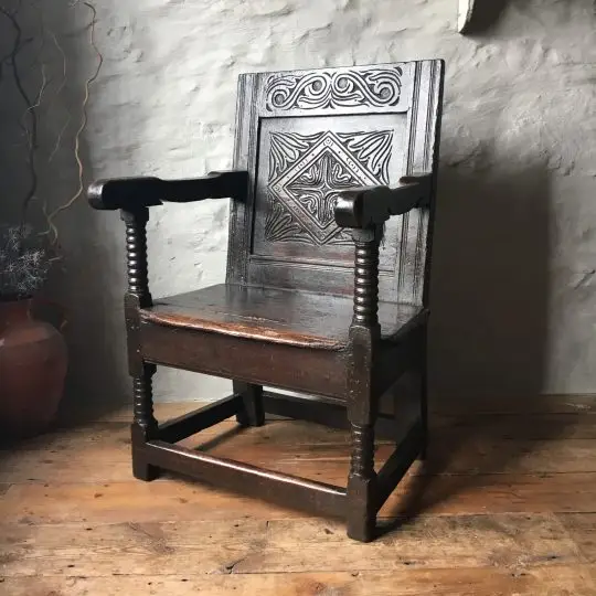 Carved 17th century armchair Sold