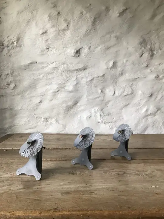Carved slate fans from Blaenau Ffestiniog Sold
