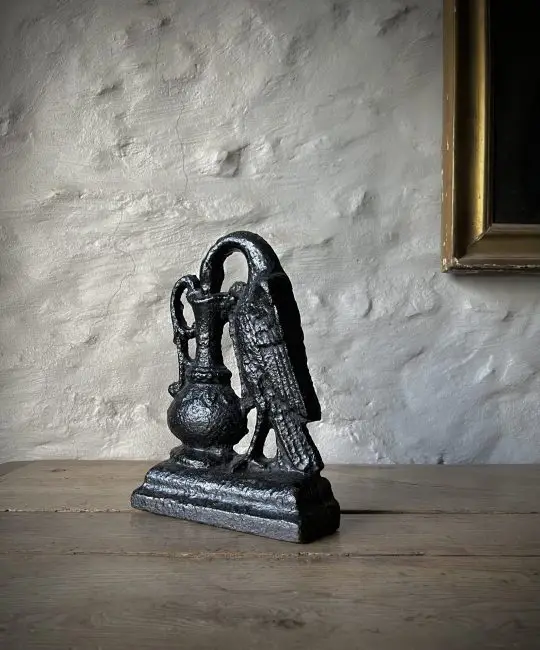 Victorian cast iron ‘Crane’ door stop Sold